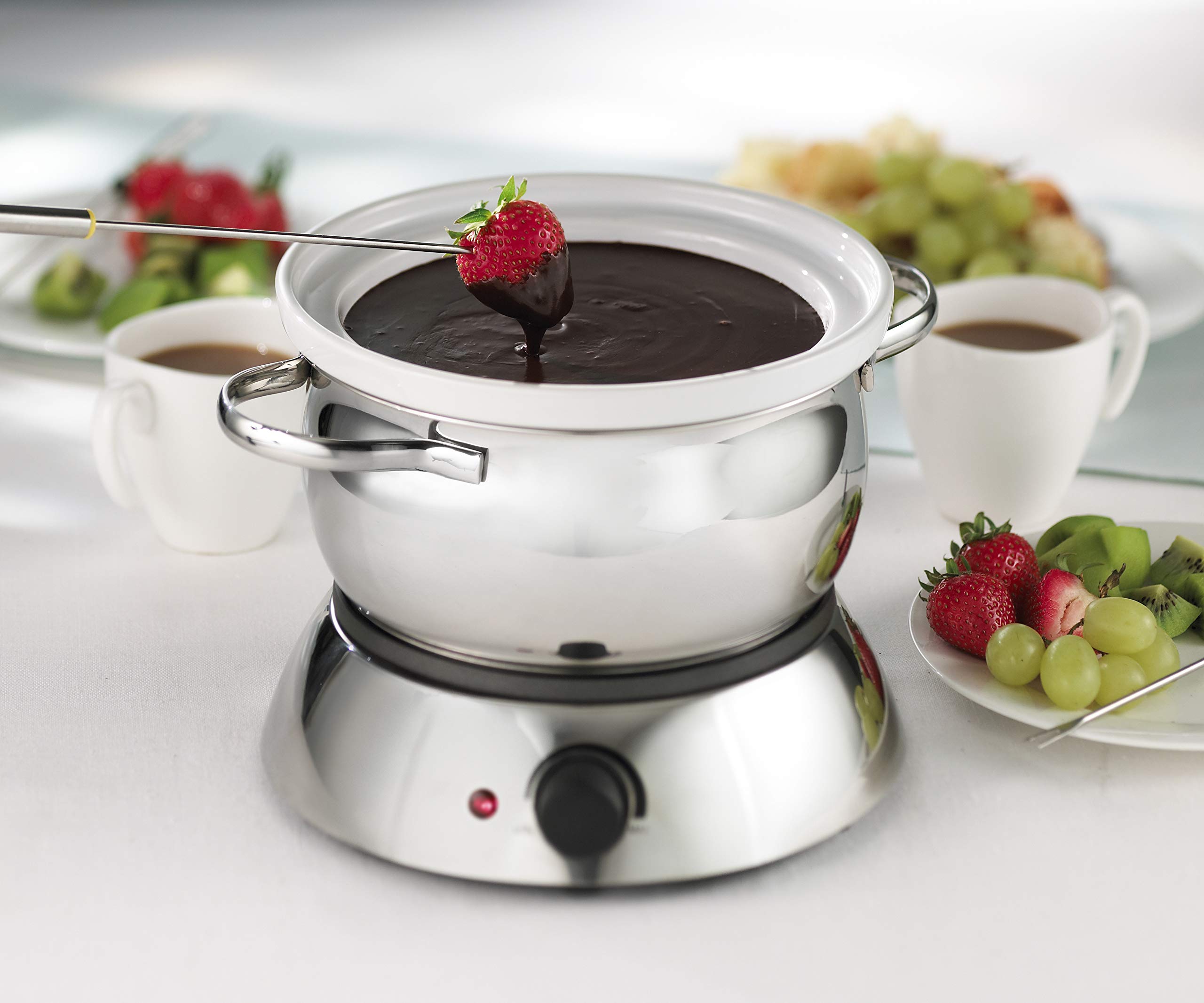 Trudeau Alto 3-in-1 Electric Fondue Set, 81 Ounce, Silver