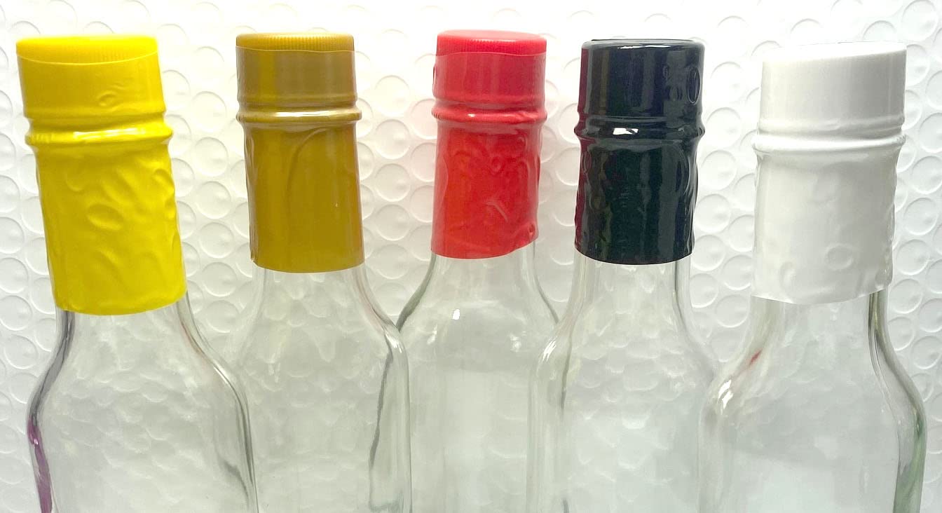 Shrink Bands for Bottles with 24mm Finish (Pack of 50) (Red)