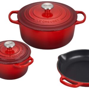 Le Creuset Enameled Cast Iron Signature Cookware Set, 5 pc. , Cerise