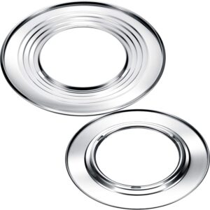boao 2 pieces 11 inch and 12 inch steam ring, stainless steel steaming ring adapter fits 8 to 12 inches stock pots