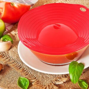 Boil Over Spill Stopper Lid for Steam Pot, BPA-Free 11.5" Silicone Cover, Used in Bakeware, Microwave Boil Spill Stopper Safe Guard (2 PCS)