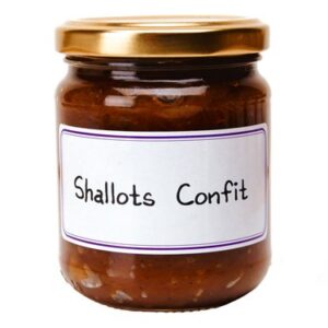 shallots confit french import 7.05 oz jar from l'epicurien france, one
