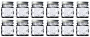 8 oz mason jars with 1 piece lids (12-count) food-grade safe, versatile