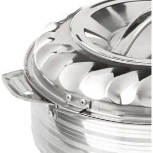 Vinod 4-Piece Insulated Casserole Food Warmer/Cooler Hot Pot Gift Set, 4000mL+5000mL+7500mL+10000mL, Stainless Steel