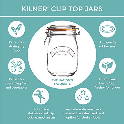 Kilner Round Clip Top Jar, 12-Fl Oz, 1 EA