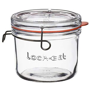 Luigi Bormioli Lock-Eat 17 oz XL Glass Food Jar, 1 Piece, Clear