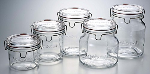 Luigi Bormioli Lock-Eat 17 oz XL Glass Food Jar, 1 Piece, Clear