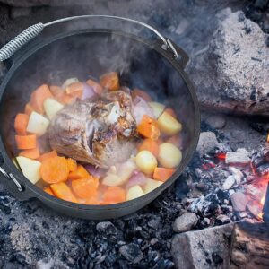 Cuisiland Seasoned 12 Quart 14 inch Cast Iron Dutch Oven Dome Lid