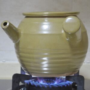 Casserole Clay Pot Ceramic Glazed Larger Jar Heat-resistant Fire Stove Safe for Stew Soup Boil Tea (1.5qt)