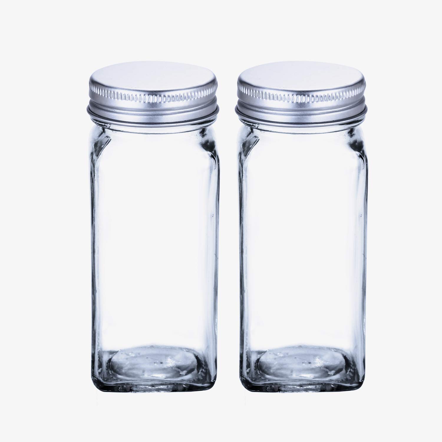 SWOMMOLY Replacement Glass Spice Jars/Square