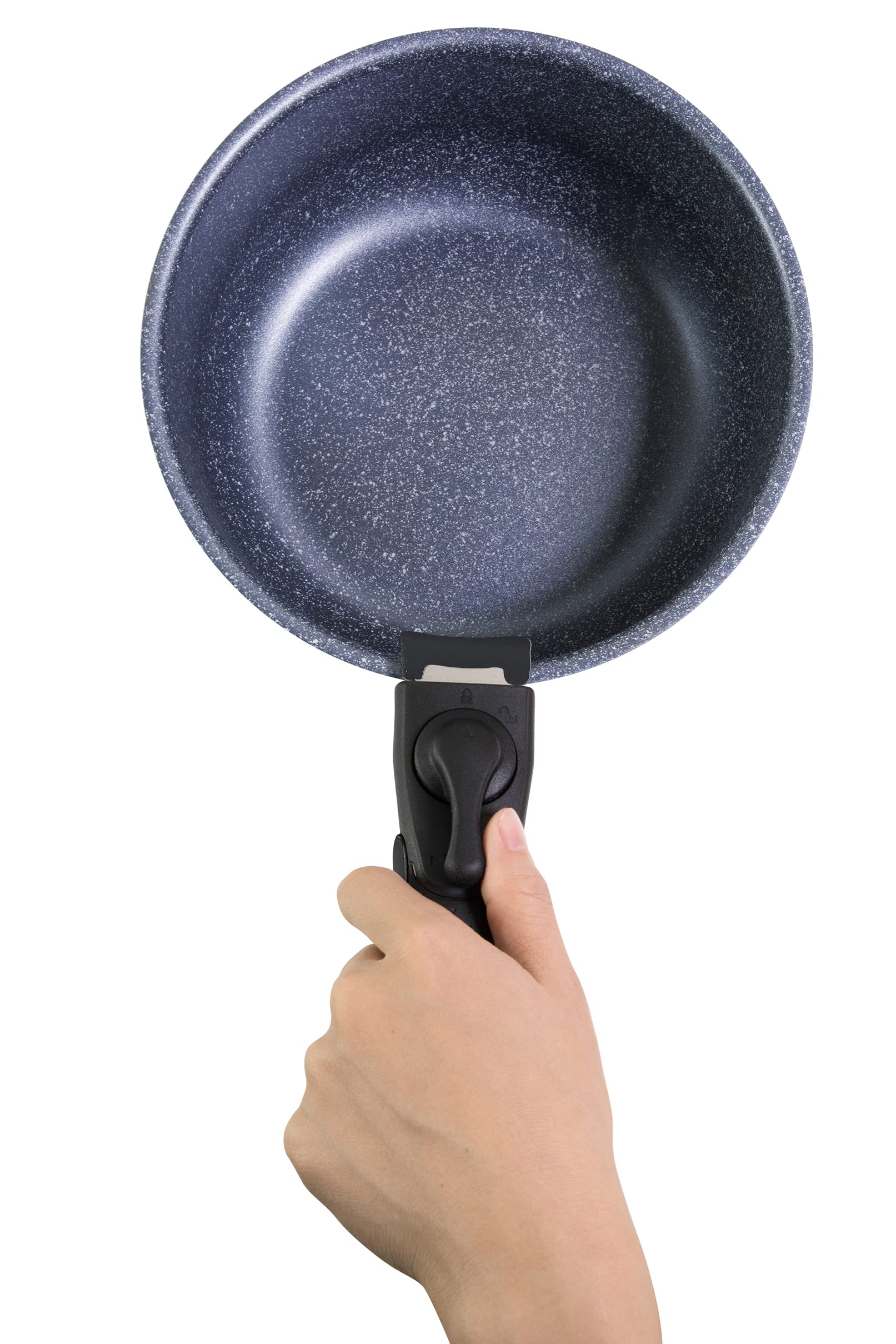 Motase Removable Handle Black, Detachable Removable Pan Handle,Universal Pot Handle Replacement,Suitable for All Cookware