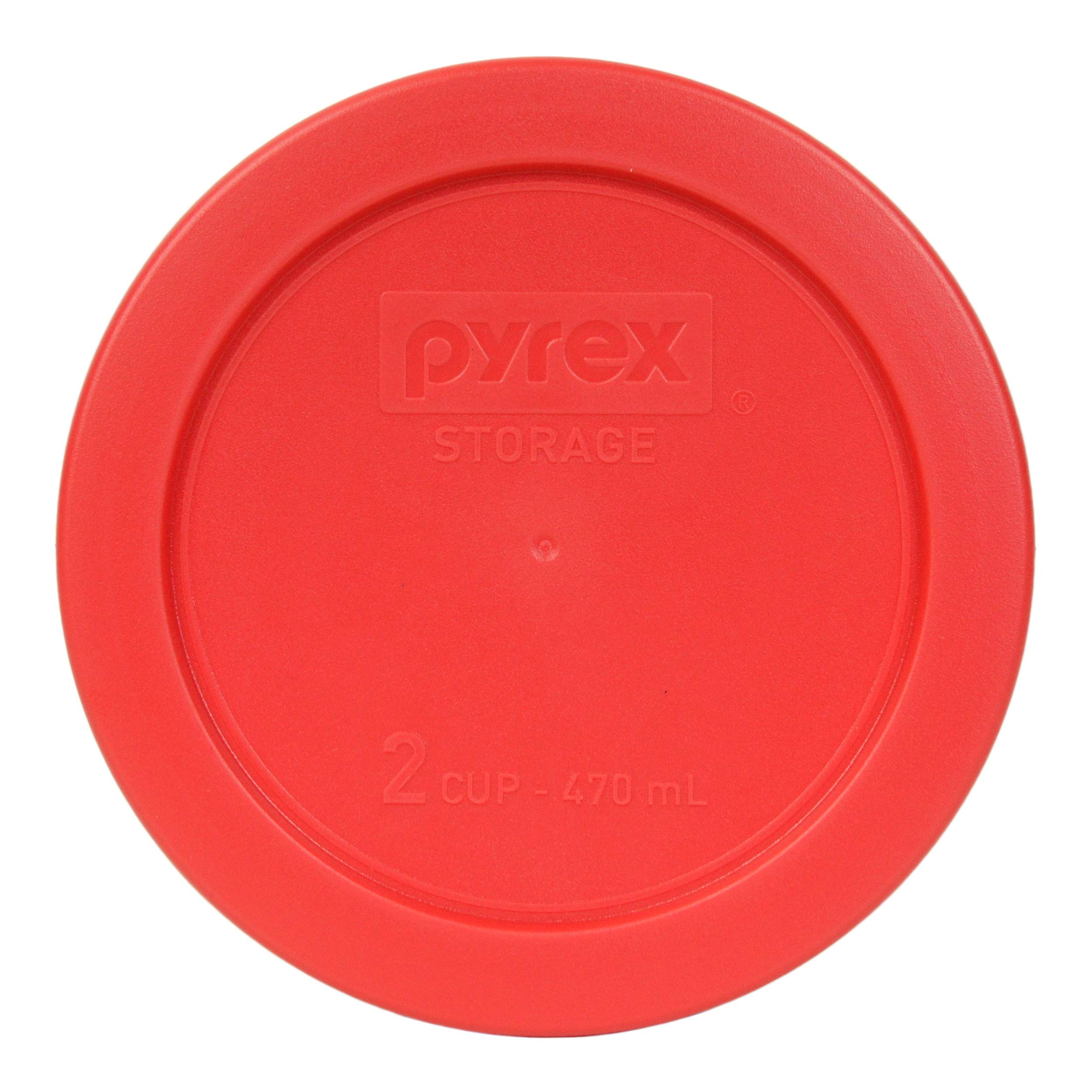 Pyrex (3) 7202-PC 1 Cup Red (3) 7200-PC 2 Cup Red (3) 7201-PC 4 Cup Red (3) 7210-PC 3 Cup Red Replacement Food Storage Lids Made in the USA