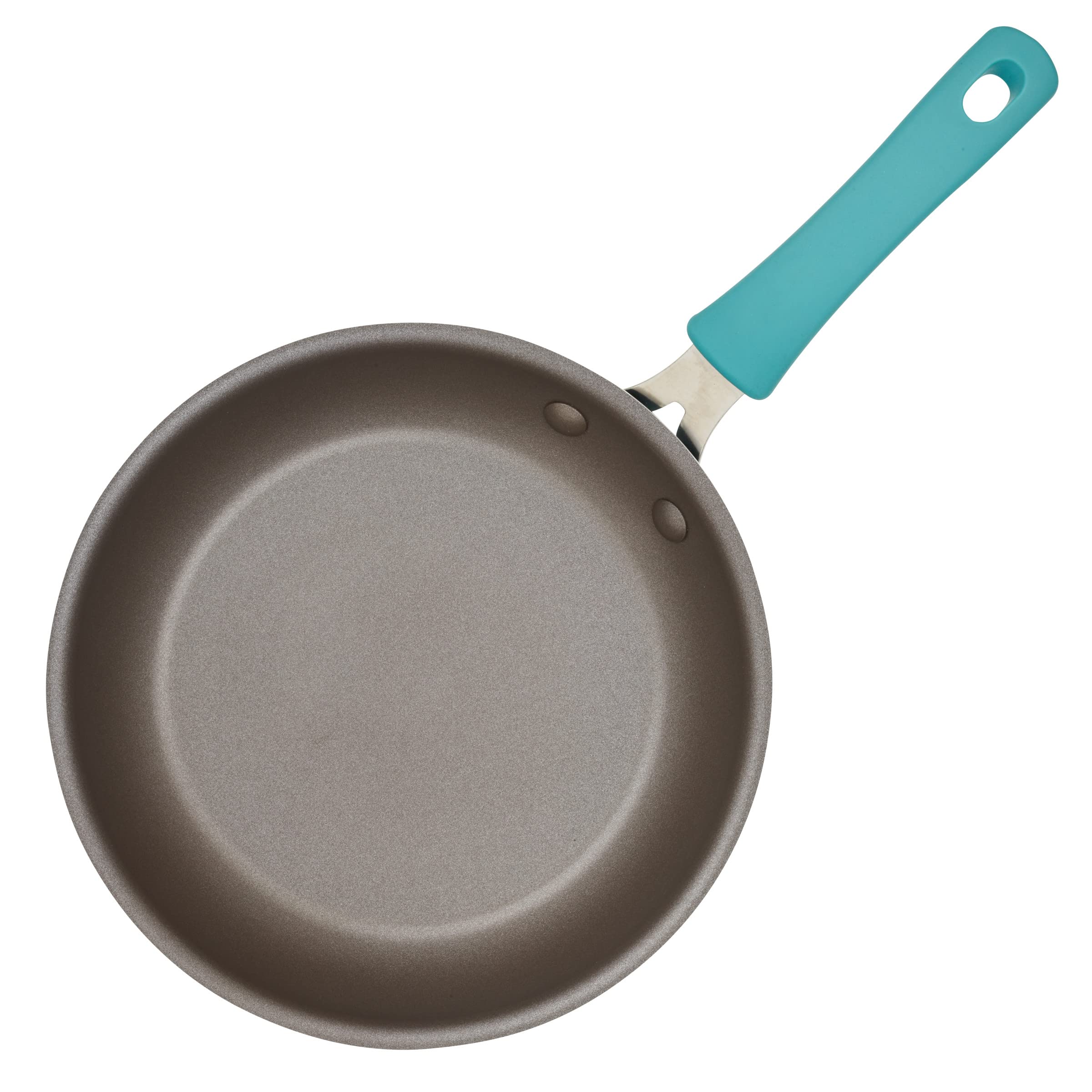 Rachael Ray Cook + Create Nonstick Frying Pans/Skillet Set, 9.5 Inch and 11.75 Inch, Agave Blue