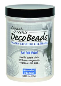 deco beads - 8 ounce jar makes over 6 six gallons - beads hold water
