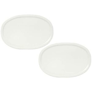 corningware french white 23-oz oval plastic cover - 2 pack