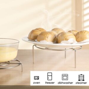 Set of 3, Stainless Steel Trivet Rack Stand, SourceTon 3 Sizes Heavy Duty Pressure Cooker Steam Rack, Steaming Rack, Pot Pan Cooking Stand- 1.2 Inch, 2 Inch, 2.6 Inch