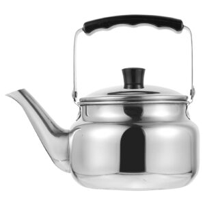 housoutil teapot warmer 1l tea kettle stovetop, stainless steel hot water tea pot boiling water kettle, camping tea kettle for stove top hot water kettle