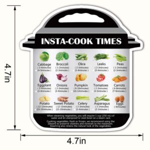 ZOWIE KING Kitchen Conversion Chart Cooking-Time Magnet - Air Fryer Magnetic Cheat Sheets Instant Pot Decals Refrigerator Magnets (Instant Pot & Air Fryer)