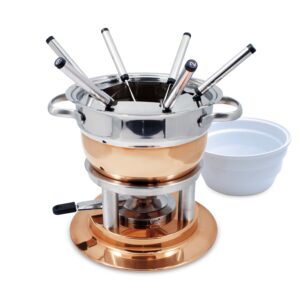 Swissmar Lausanne 11 Piece Copper Plated Fondue Set