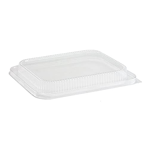 Nicole Fantini 9 x 13” Half Size Disposable Aluminum Pan with Dome Lids - Keep Meals Fresh Longer - Versatile Food Containers - Eco-Friendly & Durable - Set of 10