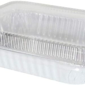 Nicole Fantini 9 x 13” Half Size Disposable Aluminum Pan with Dome Lids - Keep Meals Fresh Longer - Versatile Food Containers - Eco-Friendly & Durable - Set of 10