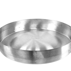 Comal Convex 21.5” Stainless Steel Panza Arriba Heavy Duty Commercial Mexican Griddle Extra High Rim