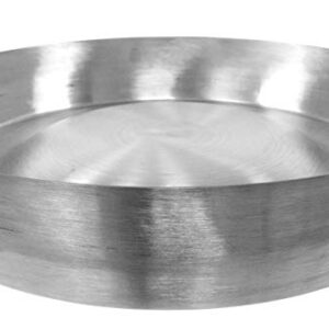 Comal Convex 21.5” Stainless Steel Panza Arriba Heavy Duty Commercial Mexican Griddle Extra High Rim