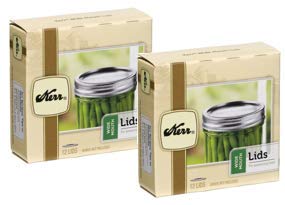 kerr mason jar lids. wide mouth, 12 pack (bands not included) (pack of 2)