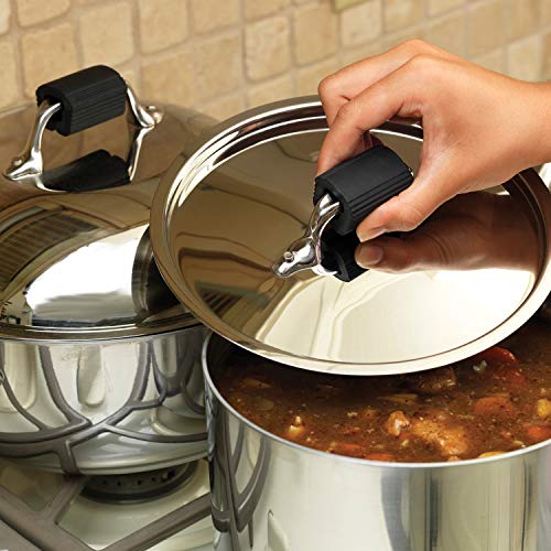 JAZ innovations Cool Touch Lid Handle Covers Other Kitchen Accessories, avarage, Black