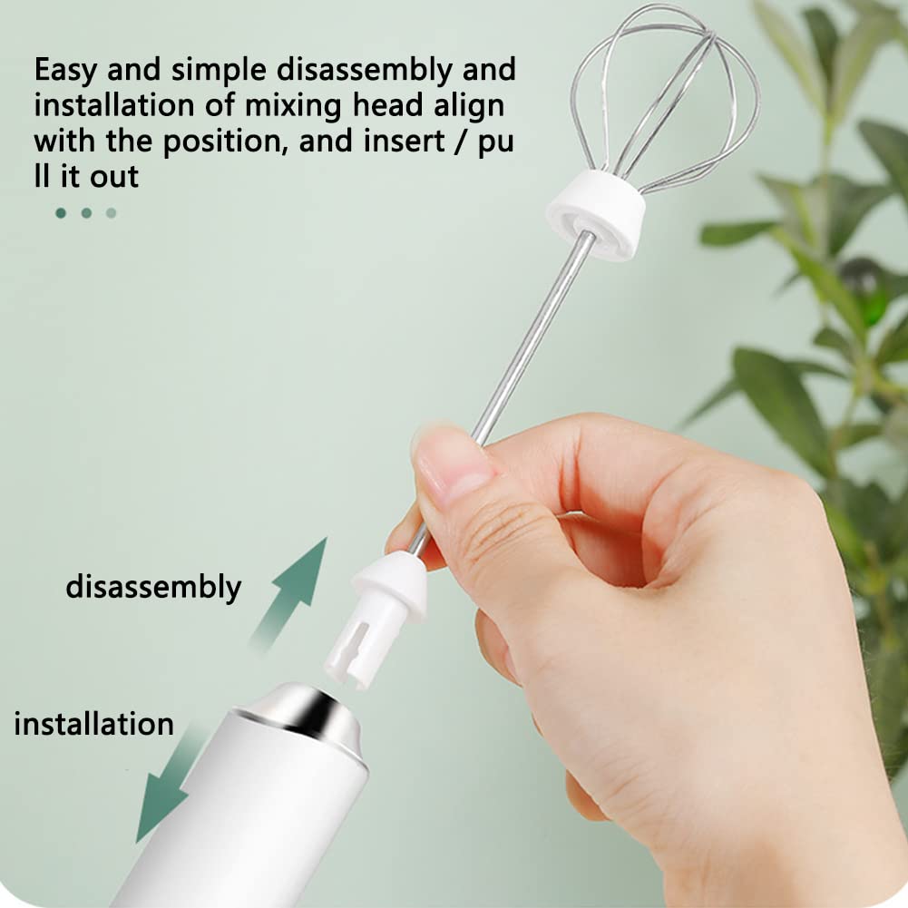 SKYXIU Immersion Electric Hand Blender,Stainless Steel Stick Blender,Usb Charging Wireless Mini Mixer with Variable Speeds, Egg Whisk,Smoothies,Sauces and Puree