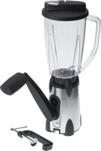 the ultimate vortex blender camp & outdoor vortex blender, 2- speed hand - cranked blender multi, 1500 milliliters, 10.5" x 6.5" x 5.75", weighs 4 lbs.