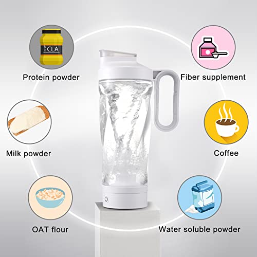 Electric Shaker Bottle, 34 oz Blender Bottles, Made with Tritan - BPA Free - Portable Mixer Cup/USB Rechargeable