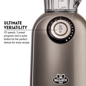 Ballarini Tesoro Countertop Blender - Metallic Grey, Made in Italy