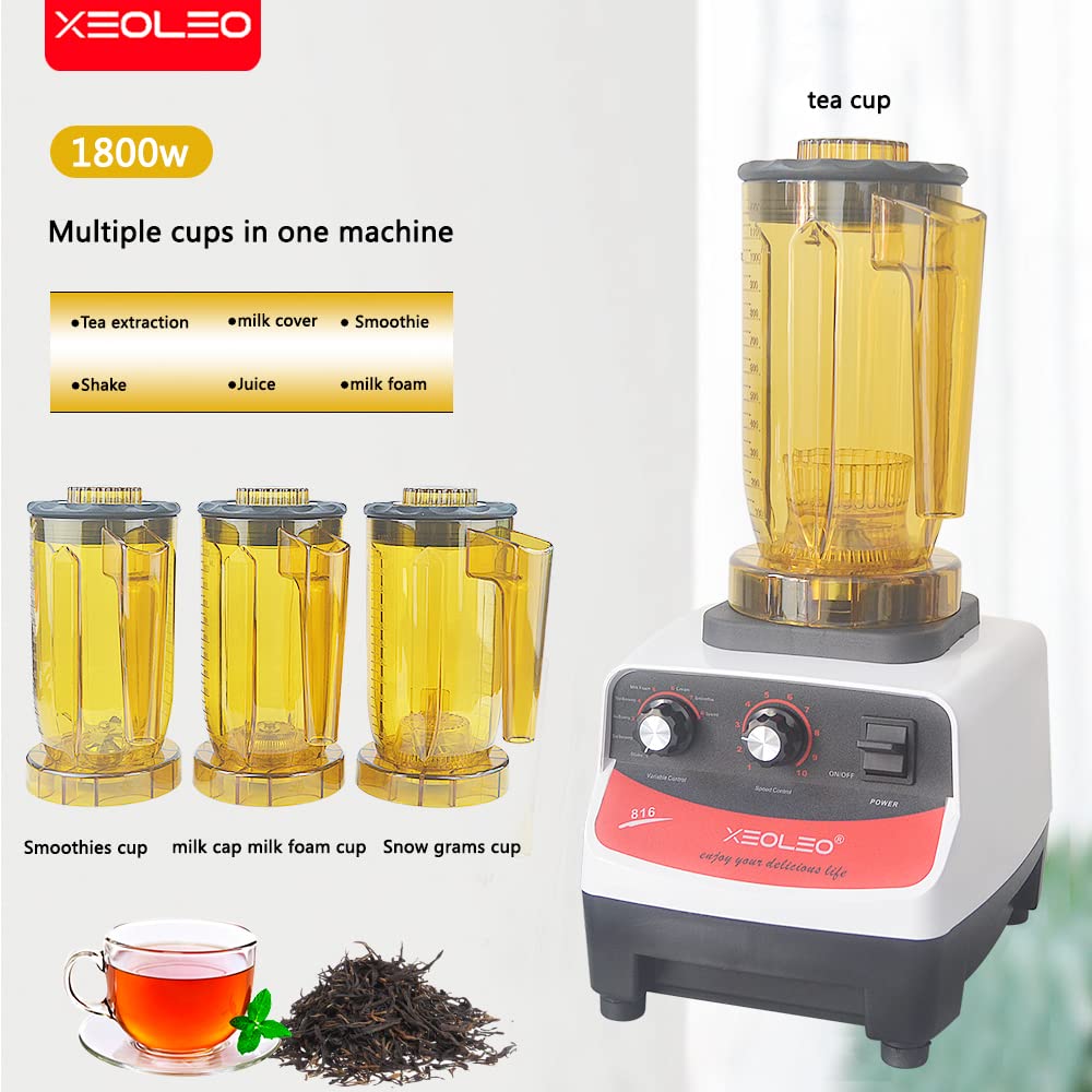 XEOLEO Tea brewing machine Bubble tea machine 1200ml Multifuction Food blender 1200W Shaking machine Smoothie maker brew cream Milk shaker