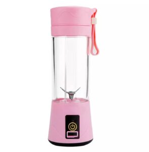 portable blender smoothies personal blender mini shakes juicer cup usb rechargeable. (pink)