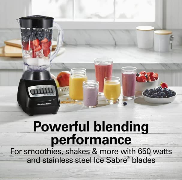 Beach Smoothie Electric Blender with 10 Speeds, 56 oz. BPA-Free Plastic Jar, Model 50190