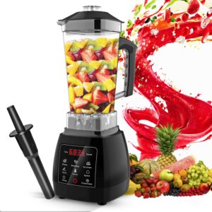 5 core 2l professional countertop blender touch screen for kitchen 68 oz 2000w high speed bpa free 6 titanium blade smoothie blender electric for soup shake juice multi-speed digital jb 2000 d