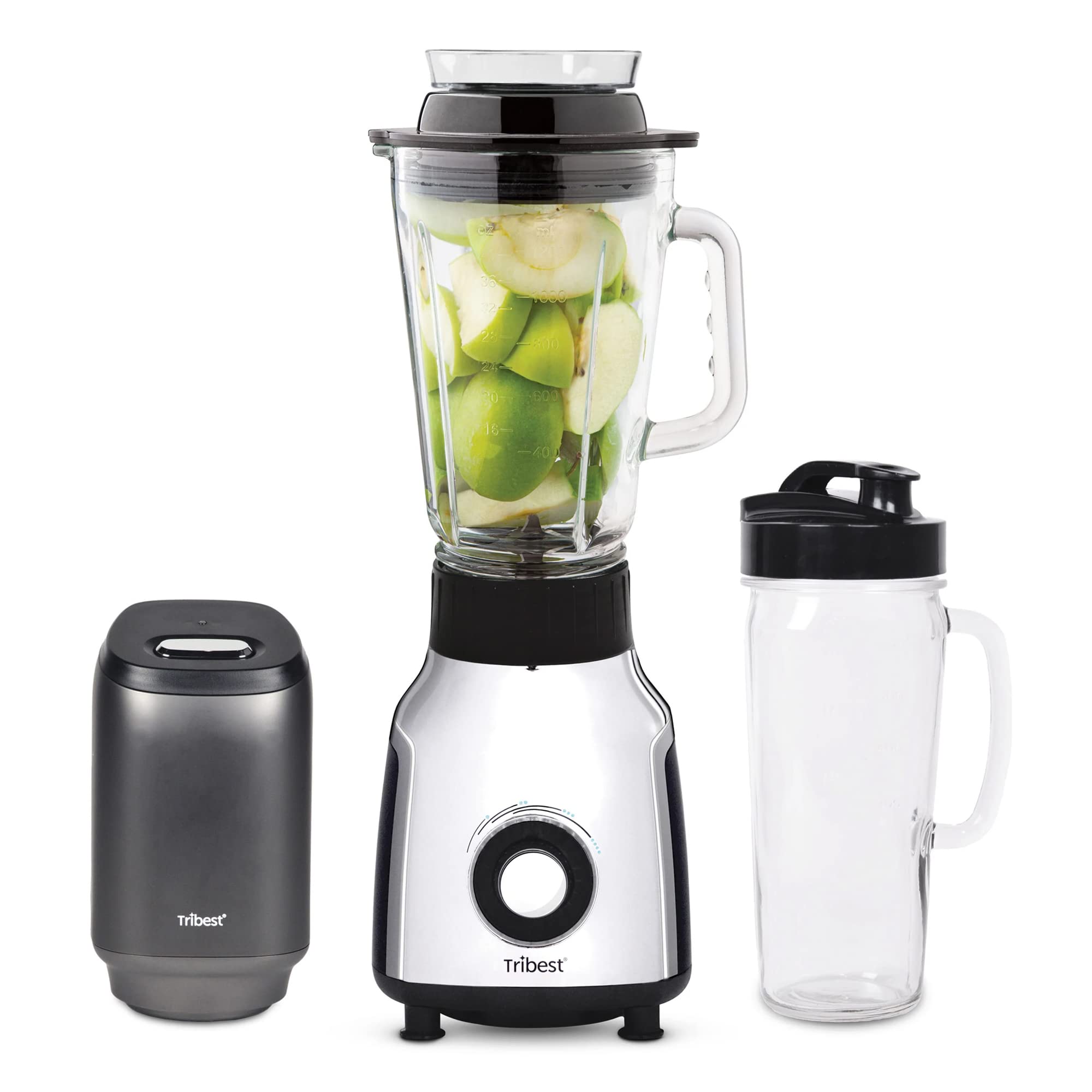 Tribest Glass Personal Vacuum Blender PBG-5001-A Antioxidation Vacuum Blender