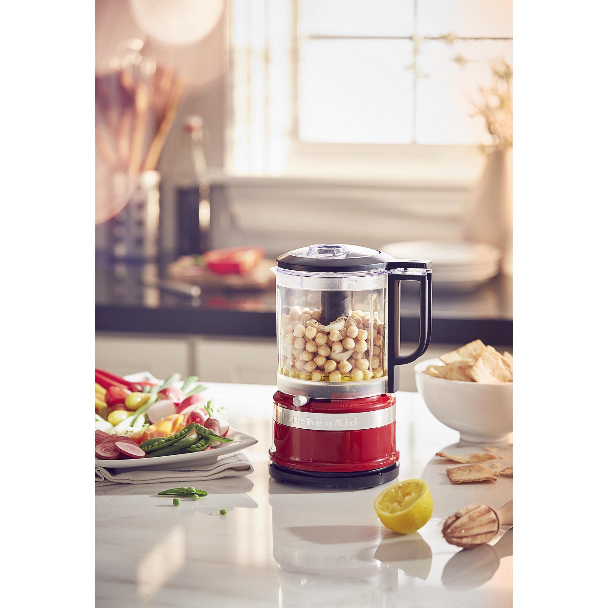 KitchenAid 5 Cup Food Chopper + Cordless Variable Speed Hand Blender Bundle | Empire Red