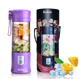 portable usb juicer blender,travel juice cup baby food mixing machince with powerful motor 4000mah rechargeable battery mini blender,13oz