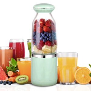 kp's variety 2022 abs proof usb portable-personal blender for shakes, smoothies, protein shake, any fruit juice on the go with high speed crushing ice with 6 blades.