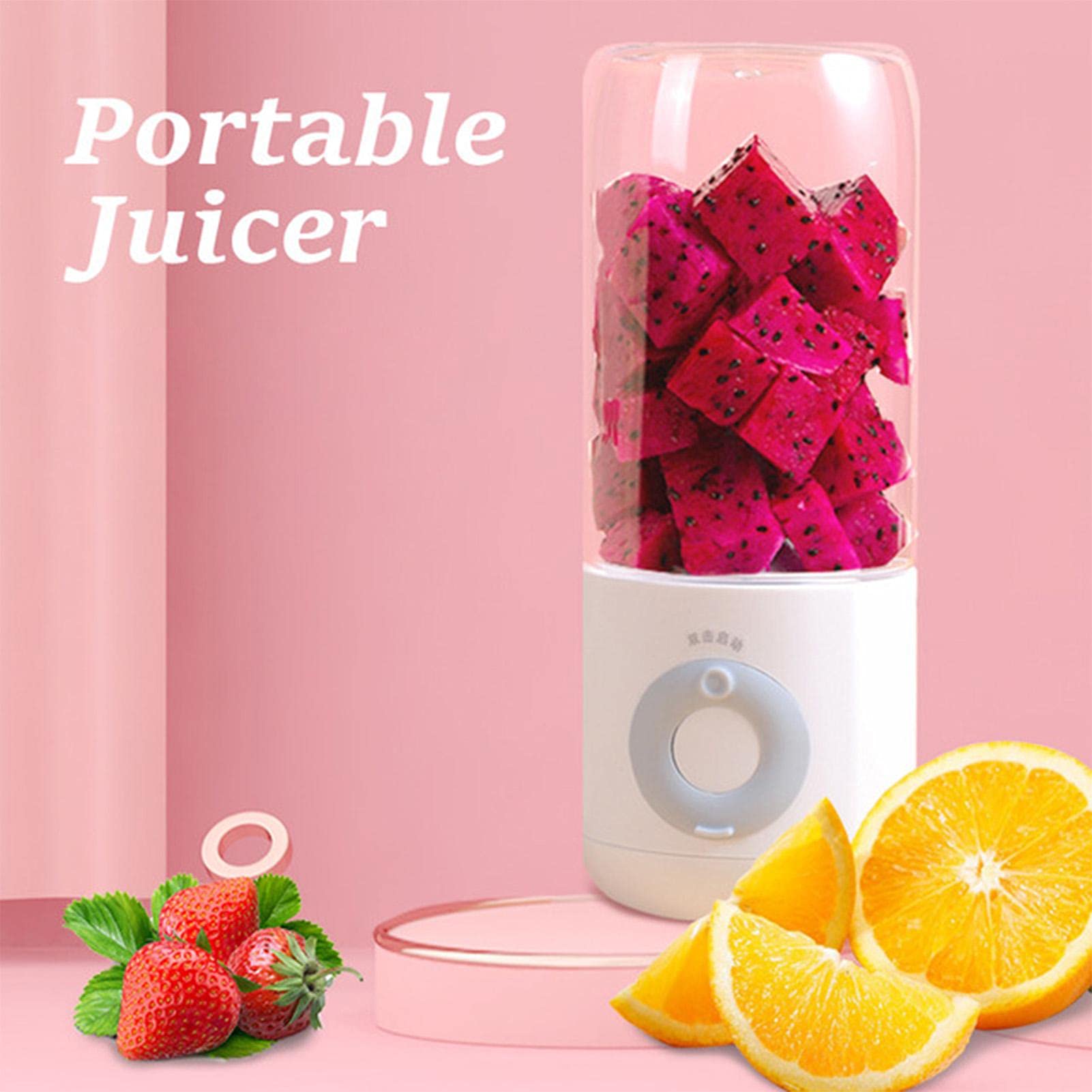 500ml Fruit Blender Juicer,Personal Size Blender,Fresh Juice Blender,handheld Blender,Portable Blender For Shakes And Smoothies,Fresh Juice Mini Blender With 6 Blade For Travel,Gym,Outdoor,Home,