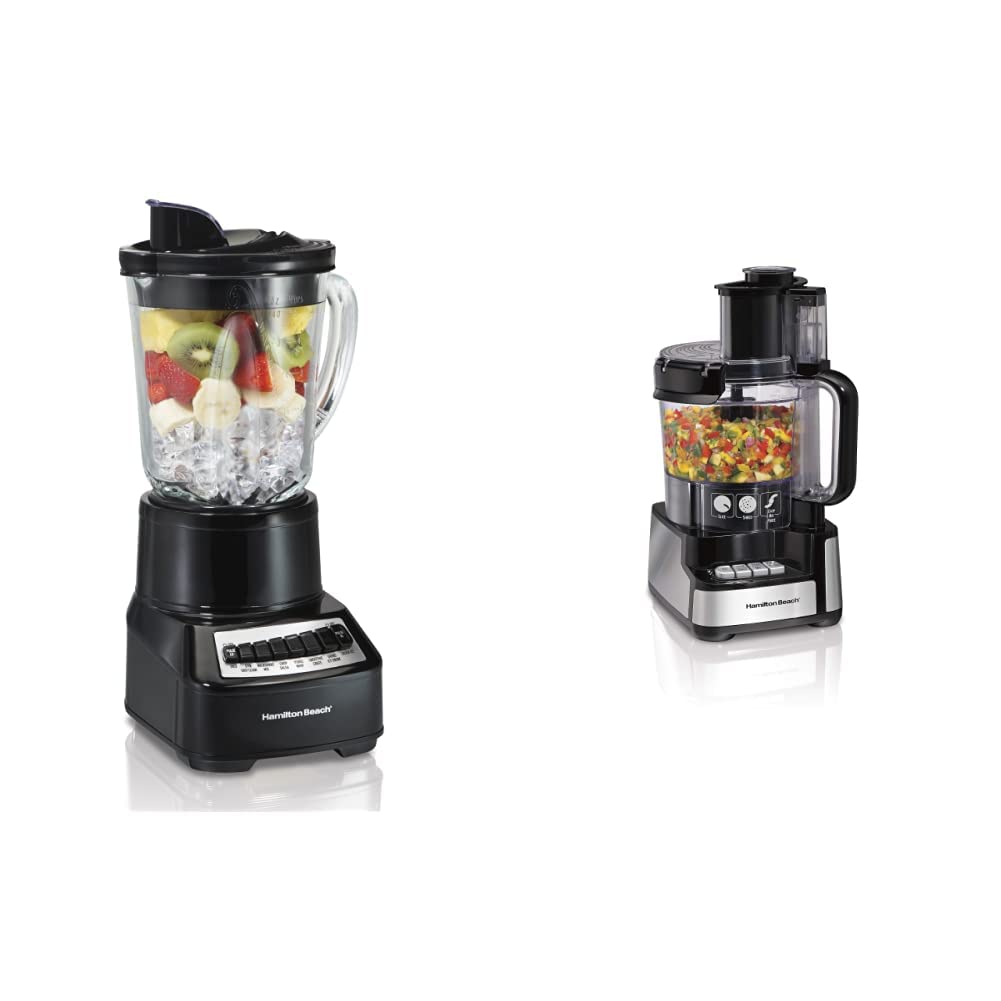 Hamilton Beach Wave Crusher Blender and Food Processor Bundle