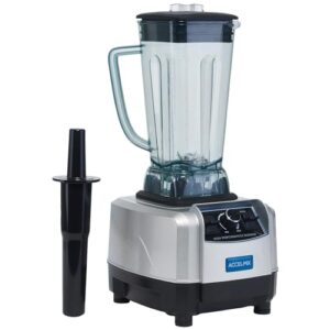 winco xlb-1000 68 oz. commercial electric accelmix 2 hp blender - 120v, 1450 w, gray