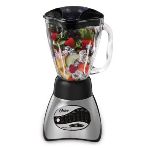 Oster 6812-001 Core 16-Speed Blender with Glass Jar, Black & Blender 6-Cup Glass Jar, Lid, Black and clear