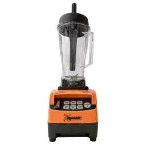 dynamic mixers bl002.1.t blendpro 2t (tm-800) 3-horsepower commercial professional blender 68 ounce, 120 volt, with touch controls, black and orange