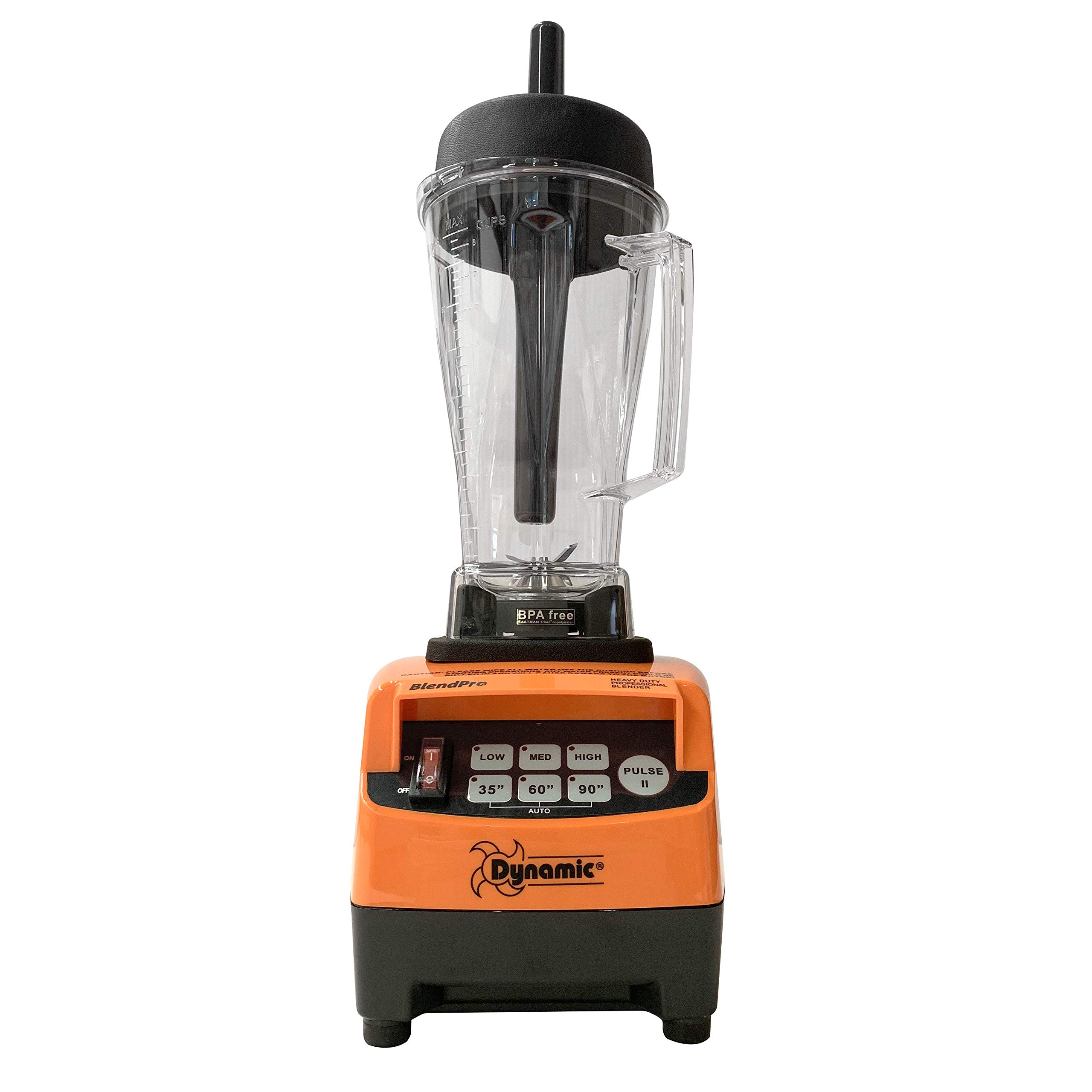 Dynamic Mixers BL002.1.T BlendPro 2T (TM-800) 3-Horsepower Commercial Professional Blender 68 Ounce, 120 Volt, with Touch Controls, black and orange