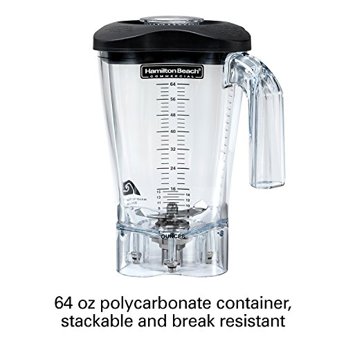 Hamilton Beach Commercial HBH850 Hamilton Beach Commercial Summit High-Performance Sensor Blender with 64-Ounce Polycarbonate Container, Black, Medium