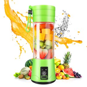 portable blender, personal blender shakes and smoothies, mini blender 2000mah usb rechargeable with six blades, juicer cup for sports travel and outdoors