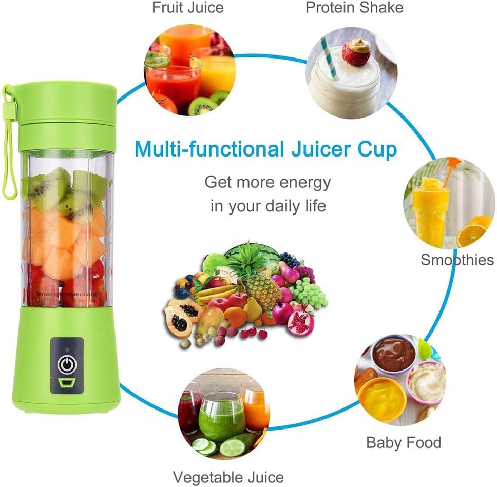 Debboutique Best 380ML Portable Blender Juicer Electric, Ice, Smoothie. Fruit Mixer